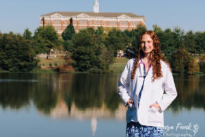 A girl in nursing school at Auburn University