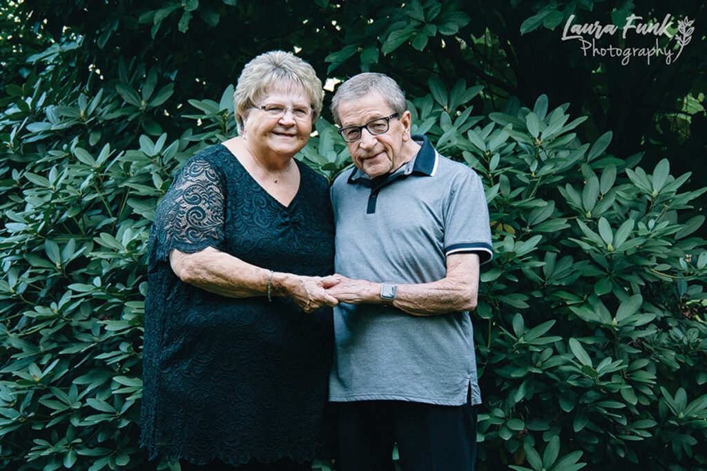 a couple celebrating their 50th anniversary