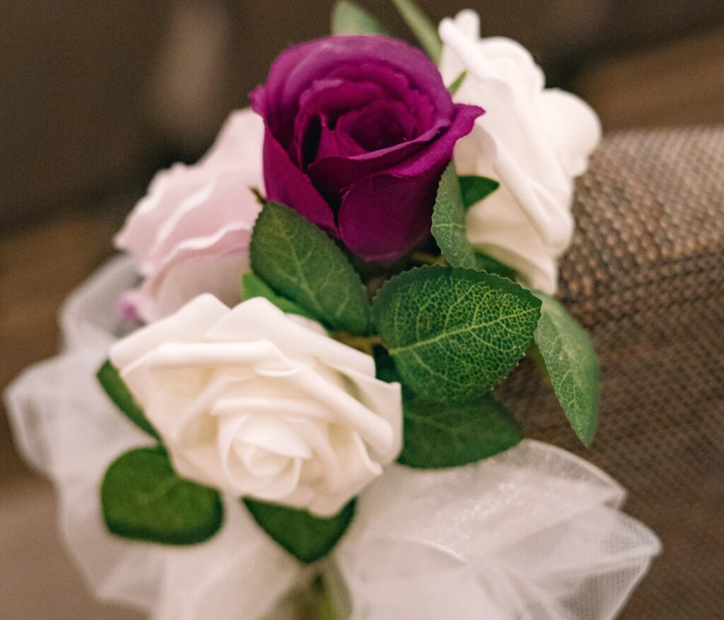church aisle flowers