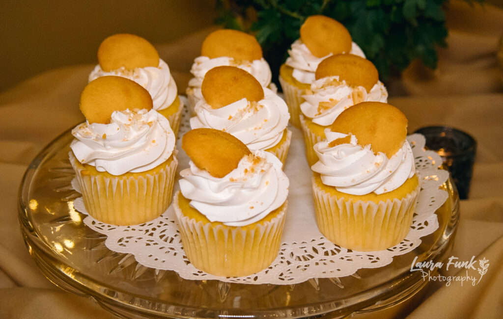 catering shot closeup of desserts